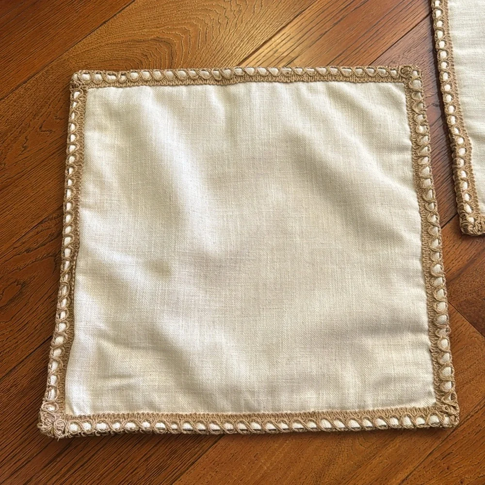 Phantoscope Farmhouse Linen Throw Pillow Covers
